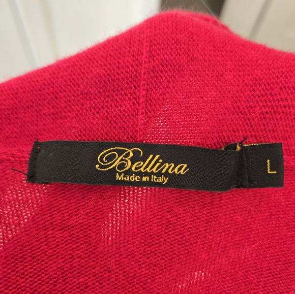 Womens Italian Made Wool/Cashmere Blend Cardigan - Picture 7 of 10